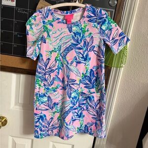Lilly Pulitzer Pink and Blue Kids Dress